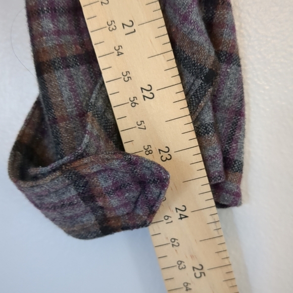 Click Coat Women's Large Plaid Wool Clueless Y2K Corpcore Belted - Picture 11 of 11